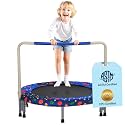 VEVOR 36"/55"/60" Trampoline for Kids with Enclosure Net &amp; Safety Pad Adjustable Gymnastics Bar &amp; Toys with ASTM CPC Certified Indoor/Outdoor Trampoline for Kids Age 3-12 + Birthday Gift