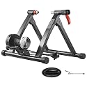 VEVOR Bike Trainer, 6 Level Resistance, 26-29 in &amp; 700C Wheels, Foldable Magnetic Bicycle Stationary Stand for Indoor Exercise Riding with Quick Release Skewer &amp; Front Wheel Riser Block for Road Bikes