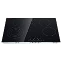 VEVOR Built in Electric Stove Top, 30 inch 4 Burners Ceramic Cooktop, 240V Glass Radiant Cooktop with Sensor Touch Control, Timer &amp; Child Lock Included, 9 Power Levels for Simmer Steam Slow Cook Fry