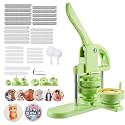VEVOR Button Maker Machine, 1.25/2.25 inch 2-in-1, Plastic Pin Maker with 200 pcs Button Parts, Circle Cutter and Magic Book, Reinforced Ergonomic Handle, for DIY Badges, Personalized Pins, Green