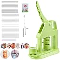 VEVOR Button Maker Machine, 1.25in/32mm Plastic Pin Maker with 500pcs Button Parts, Mr. Panda Magic Book, Circle Cutter and Hex Wrenches, Reinforced Ergonomic Handle, for DIY Badges, Personalized Pins