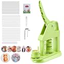 VEVOR Button Maker Machine, 1in/25mm Plastic Pin Maker with 500pcs Button Parts, Mr. Panda Magic Book, Circle Cutter and Hex Wrenches, Reinforced Ergonomic Handle, for DIY Badges, Personalized Pins
