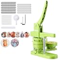VEVOR Button Maker Machine, 3in/75mm Plastic Pin Maker with 100pcs Button Parts, Mr. Panda Magic Book, Circle Cutter and Hex Wrenches, Reinforced Ergonomic Handle, for DIY Badges, Personalized Pins