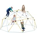 VEVOR Climbing Dome, 12FT Geometric Dome Climber Play Center for Kids 3 to 10 Years Old, Jungle Gym Supports 750LBS and Easy Assembly, with Climbing Grip, Outdoor Backyard Play Equipment for Kids