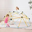 VEVOR Climbing Dome, 6FT Jungle Gym for Kids 3 to 9 Years Old, Geometric Dome Climber Play Center Supports 600LBS and Easy Assembly, with Climbing Grip, Outdoor and Indoor Play Equipment for Kids