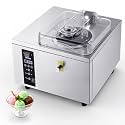 VEVOR Commercial Hard Ice Cream Machine, 500W 1.32 Gal/Hour, Gelato Hard Serve Ice Cream Maker with 2.8L 304 Stainless Steel Cylinder, Auto Clean LED Panel High Productivity for Snack Bar Restaurants