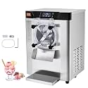VEVOR Commercial Ice Cream Machine, 12 L/H Yield, 1713W Single Flavor Countertop Hard Serve Ice Cream Maker, 4.5L Stainless Steel Cylinder, LED Panel Auto Clean Pre-cooling, for Restaurant Snack Bars