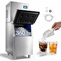 VEVOR Commercial Ice Maker Machine, 360LBS/24H Ice-Making Machine with 250LBS Large Storage Bin, Auto Self-Cleaning Ice Maker with Touchscreen for Bar Cafe Restaurant Business Commercial