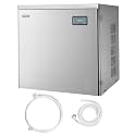 VEVOR Commercial Ice Maker Machine - Head, 450 Lbs/Day Stainless Steel Ice Machine with Scheduled Ice-Making, Self-Cleaning, Adjustable Thickness, Ideal for Restaurant Bar Cafe Hotel - Head Only