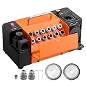 VEVOR Drill Bits Sharpener, 3-20mm Drill Bits Grinder Sharpener, Lip Relief Angle & 95°-135° Point Angle Adjustable Drill Bit Re-Sharpener, Portable Sharpening Machine with 18 Collets, CBN & SDC Wheel