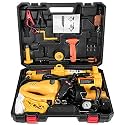 VEVOR Electric Car Jack, 3 Ton 12V All-in-one Electric Scissor Jack, with Impact Wrench and Inflator Pump, for Sedans and Trucks, Tire Change and Road Emergencies
