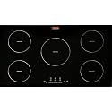VEVOR Electric Cooktop, 5 Burners, 36'' Induction Stove Top, Built-in Magnetic Cooktop 9200W, 9 Heating Level Multifunctional Burner, LED Touch Screen w/Child Lock &amp; Over-Temperature Protection