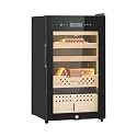 VEVOR Electric Humidor, 70L, 400 Counts Electric Cigar Humidor Cabinet with Compressor Cooling, Constant Humidity & Temperature Control, Spanish Cedar Wood Shelves & Drawers, 4 Layers, for Household