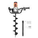 VEVOR Electric Post Hole Digger 1500W 140 RPM with 5.71 in Steel Auger Bit