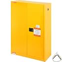 VEVOR Flammable Cabinet, 45 Gal, 18" x 43" x 65", Yellow