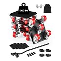 VEVOR Furniture Dolly, Heavy Duty Furniture Movers with 5 x 360° Rotation Wheels, Carbon Steel Panel, Furniture Lift Slider Tool Set for Appliances, Sofa, Fridge, Washing Machine