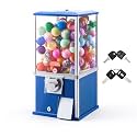 VEVOR Gumball Machine, 21 inch Candy Vending Machine Dispenser, 25-Cent Vending Machines for Shopping Malls, Supermarkets, Amusement Parks, Arcades, Holds Up to 180 1.77 inch Spherical Candies