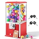 VEVOR Gumball Machine, 21 inch Candy Vending Machine Dispenser, 25-Cent Vending Machines for Shopping Malls, Supermarkets, Amusement Parks, Arcades, Holds Up to 180 1.77 inch Spherical Candies