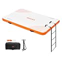 VEVOR Inflatable Floating Dock, Inflatable Dock Platform, Non-Slip Air Dock Platform with Portable Carrying Bag &amp; Detachable Ladder, Floating Platform Island Raft for Pool Beach Ocean