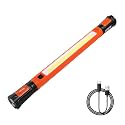 VEVOR JM-YP32 Underhood, 1250LM, 6000mAh Rechargeable Magnetic Bright LED, Portable Cordless Mechanic Work Bar, for Car Repairing Inspection Garage Workshop Emergency Home Lighting, Black+Orange