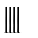 VEVOR Level Drilled Cable Railing Post, 10 Holes, 36x2x2 Inches Stainless Steel Cable Railing System Kit for Indoor Outdoor Deck Balcony, 4 Pack, Black, Product ID 4JZLGZXHS914MY65M001V0