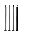 VEVOR Level Drilled Cable Railing Post, 12 Holes, 42x1x2 Inches Stainless Steel Cable Railing System Kit for Indoor Outdoor Deck Balcony, 4 Pack, Black, Product ID 4JZLGZXHS106REP67001V0