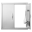 VEVOR Outdoor Kitchen Door 24W x 24H Inch 304 Stainless Steel Access Doors