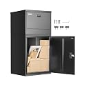 VEVOR Package Delivery Boxes for Outside 38.6 in Mailbox for Parcel Black