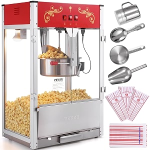 VEVOR Popcorn Maker 1615W Popcorn Popper Machine