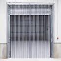 VEVOR PVC Strip Curtain, 96" Height x 96" Width, 0.08 Inch Thickness, 16PCS Clear PVC Strip Door Curtains with 50% Overlap, Freezer Curtain for Warehouses, Walk in Freezers, Coolers
