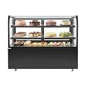 VEVOR Refrigerated Display Case, 17.6 Cu.Ft./550L Large Pastry Display Case, 2-Tier Commercial Cake Refrigerator with LED Lighting, TURBO Cooling, Frost-Free Air-Cooling, for Bakery, Dessert Shop