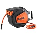 VEVOR Retractable Air Hose Reel 3/8IN x 50FT Hybrid Air Hose Max 300PSI