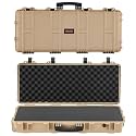 VEVOR Rifle Case, Rifle Hard Case with 4 Layers Fully-protective Foams, Lockable Hard Gun Case with Wheels, IP67 Waterproof & Crushproof, for Rifles or Shotguns