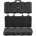 VEVOR Rifle Case, Rifle Hard Case with 4 Layers Fully-protective Foams, Lockable Hard Gun Case with Wheels, IP67 Waterproof &amp; Crushproof, for Rifles or Shotguns