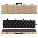 VEVOR Rifle Case, Rifle Hard Case with 4 Layers Fully-protective Foams, Lockable Hard Gun Case with Wheels, IP67 Waterproof &amp; Crushproof, for Rifles or Shotguns
