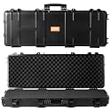 VEVOR Rifle Case, Rifle Hard Case with 4 Layers Fully-protective Foams, Lockable Hard Gun Case with Wheels, IP67 Waterproof &amp; Crushproof, for Rifles or Shotguns