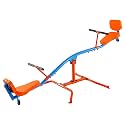 VEVOR Seesaw Teeter Totter for Kids Outdoor, 300 lbs Load Capacity, Sit and Spin Teeter Totter with Easy-Grip Handles, Playground Equipment with Swiveling 360 Degrees Rotating for Children Aged 3+