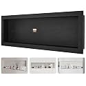 VEVOR Shower Niche Ready for Tile 16" x 50", Single Shelf Organizer, Square Corners Wall-inserted Niche Recessed, Sealed Protection Modern Soap Storage Niche for Shower Bathroom, Black