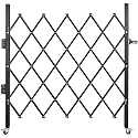 VEVOR Single Folding Security Gate, 48" H x 66" W Folding Door Gate, Steel Accordion Security Gate, Flexible Expanding Security Gate, 360° Rolling Barricade Gate, Scissor Gate or Door with Padlock