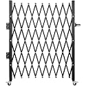 VEVOR Single Folding Security Gate, 51.57" H x 75" W, Steel Accordion Door, Flexible Expanding Barricade, 360 Rolling Scissor Gate with Padlock
