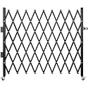 VEVOR Single Folding Security Gate, 7.25 ft H x 7.8 ft W Folding Door Gate, Steel Accordion Security Gate, Flexible Expanding Security Gate, 360° Rolling Barricade Gate, Scissor Gate/Door with Padlock
