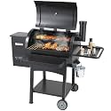 VEVOR Smoker Grill, Portable Wood Pellet Grill with Cart, 500°F Max Temperature, 580 SQ.IN Cook Area, 8 IN 1 BBQ Grill with PID Temperature Control & Meat Probe for Outdoor Cooking, Camping, Backyard