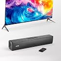 VEVOR Sound Bar for Smart TV, 2.0 Channel, 17-Inch Compact Soundbar TV Speakers for Projector, Bluetooth AUX Connection, Remote Control, Easy Setup, 80W Surround Sound System for PC Home Theater Audio