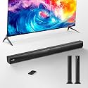 VEVOR Sound Bar for Smart TV, 2.0 Channel, 32-Inch 2 in 1 Detachable Soundbar TV Speakers, with Bluetooth HDMI AUX USB Connection, Remote Control, 80W Surround Sound System, for Home Theater Audio