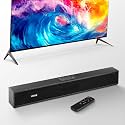 VEVOR Sound Bar for Smart TV, 2.0 Channel, 24-Inch Compact Soundbar TV Speakers for Projector, Bluetooth AUX Connection, Remote Control, Easy Setup, 80W Surround Sound System for PC Home Theater Audio