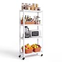 VEVOR Storage Shelves, 4-Tier Garage Shelving with Wheels 30 x 12 x 63 in