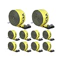 VEVOR Truck Straps, 4" x 30' Tie Down w/Flat Hooks 18,000lbs Break Strength
