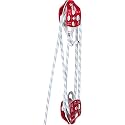 VEVOR Twin Sheave Block and Tackle 1/2" x 200Ft Twin Sheave Block with Braid Rope 30-35KN 6600-7705LBS Double Pulley Rigging