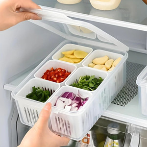 VEWIKZY Plastic Fridge Container - 2500 ml