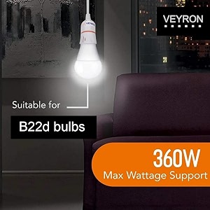 veyron electric bulb holder with flexible cable wire amp 2 pin plug  socket compatible 20 meter